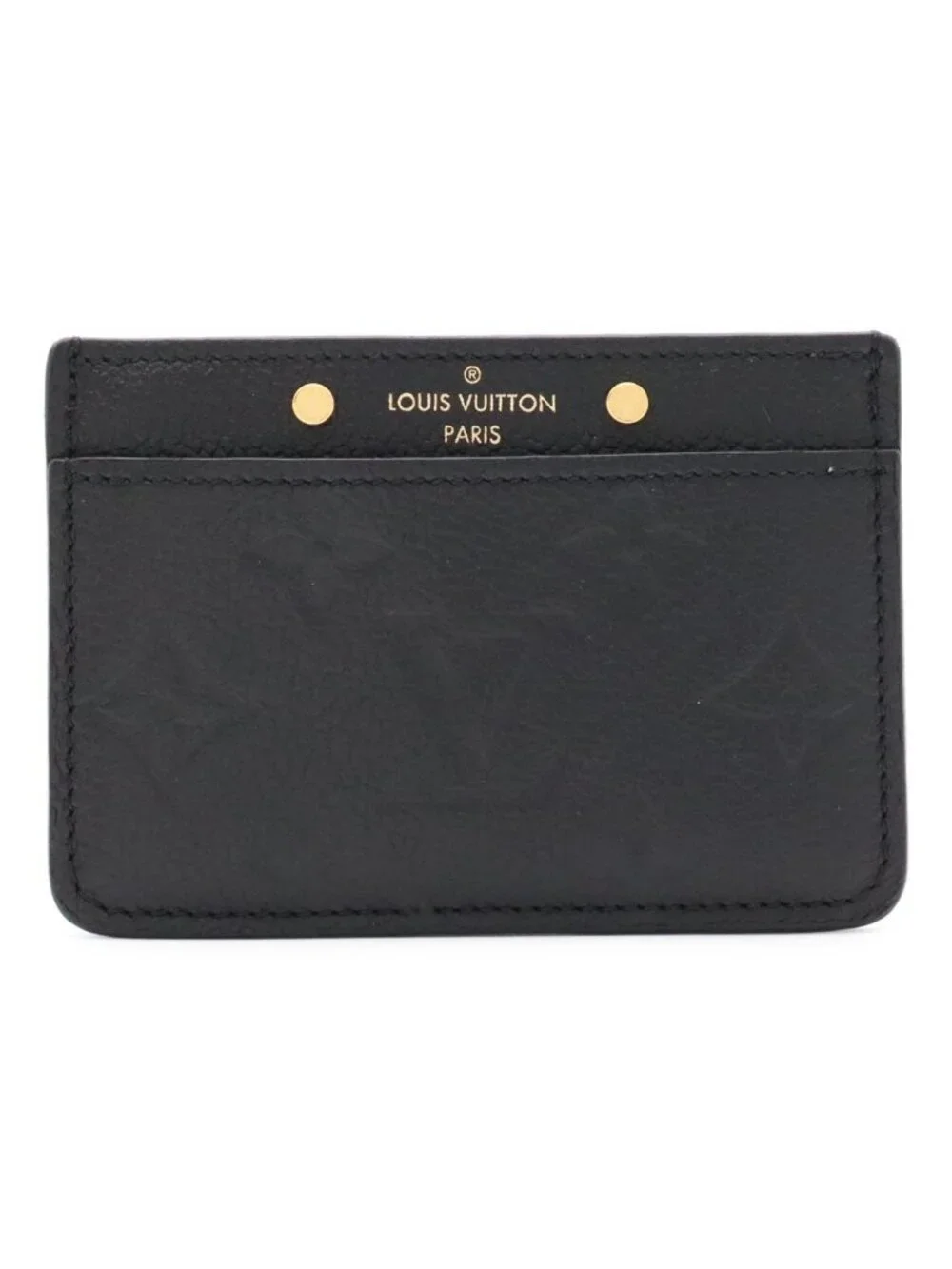 Louis Vuitton Monogram Empreinte Card Holder Sample Case Business Noir Black